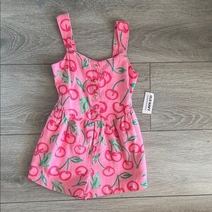 Old Navy Pink Cherry Print Kids Romper